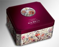 <b>国彩玉月双层天地盖锦布月饼盒</b>