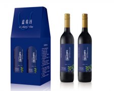 蓝莓酒瓦楞提绳酒盒